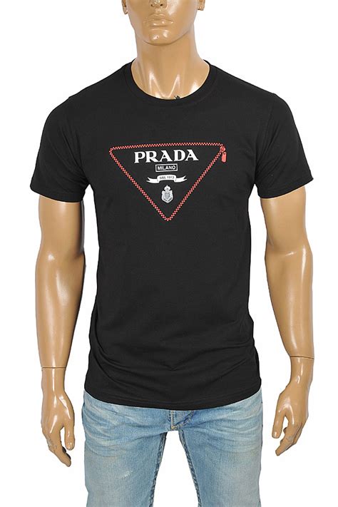 prada multi logo t shirt|prada cettire men's shirt.